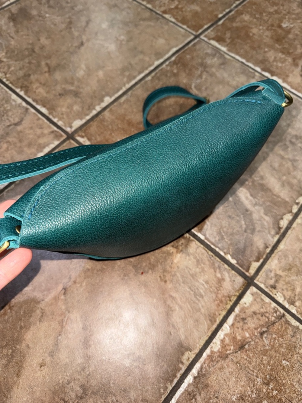 Portland Leather Goods Koala Sling Crossbody Small SEAGLASS - Picture 7 of 13